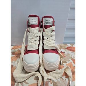 Christian Zerotre Calipso 300 Red  Destroyed Italy Euro Size 38 Women’s 7